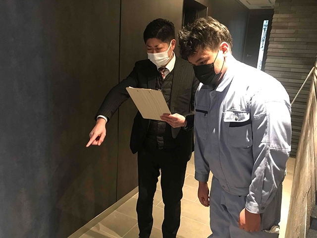 リフォーム工事部門の管理スタッフ