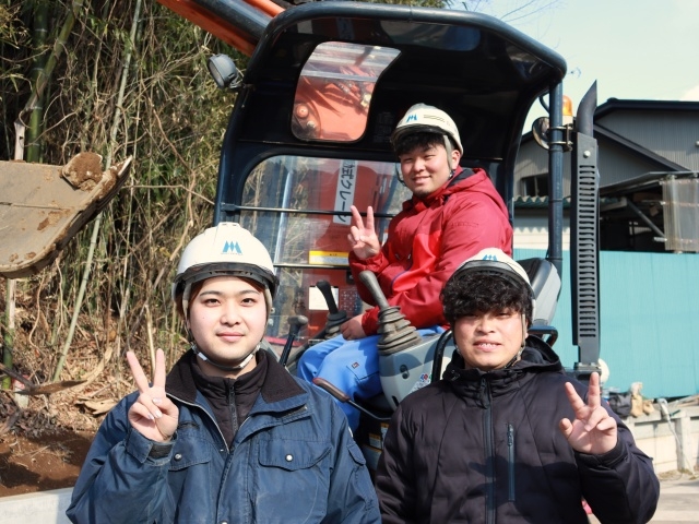 土木工事の作業スタッフ