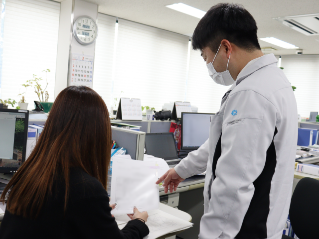 工事に関わる書類作成（工務事務）