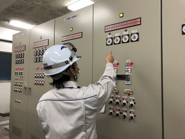 水処理施設での水質管理・設備管理