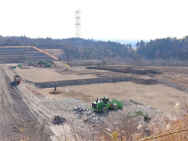 埋め立て施設の現場管理